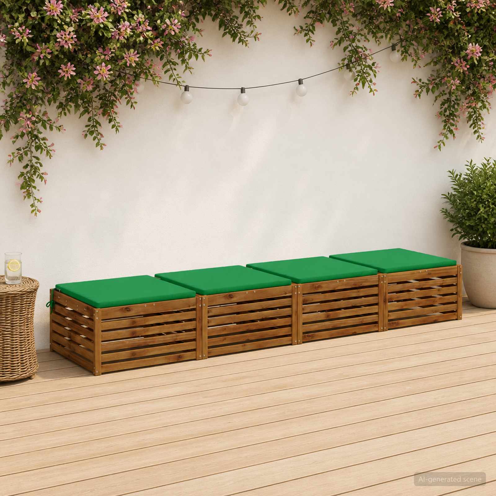 Μαξιλάρια καθιστικού 4 κομματιών SOEST 4 τμχ. 100% Πολυεστέρας