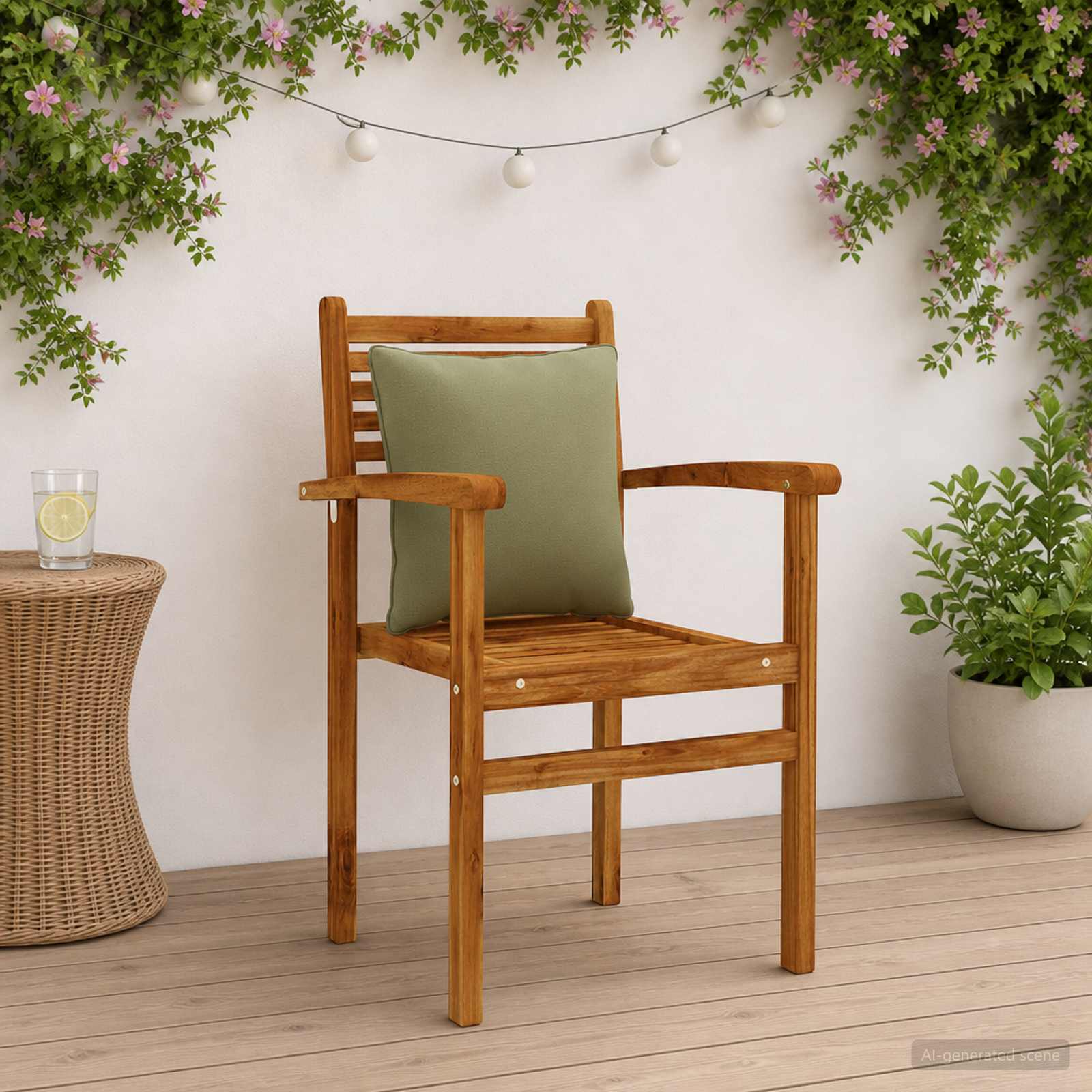 4-Τεμαχίων Μαξιλάρια Πλάτης PUTTEN 4 pcs 100% Πολυεστέρας Λαδί