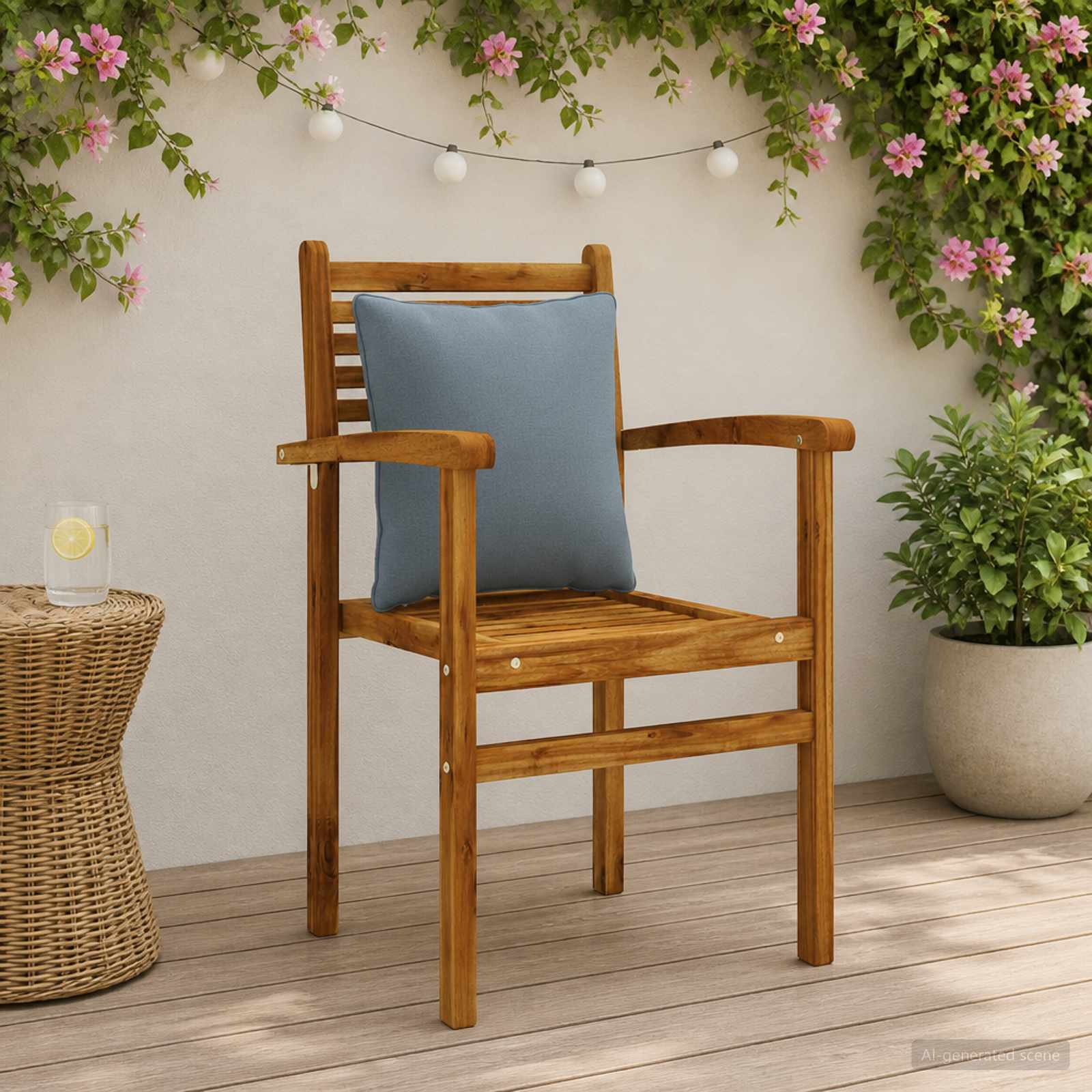 4-Τεμαχίων Μαξιλάρια Πλάτης PUTTEN 4 pcs 100% Πολυεστέρας Μπλε