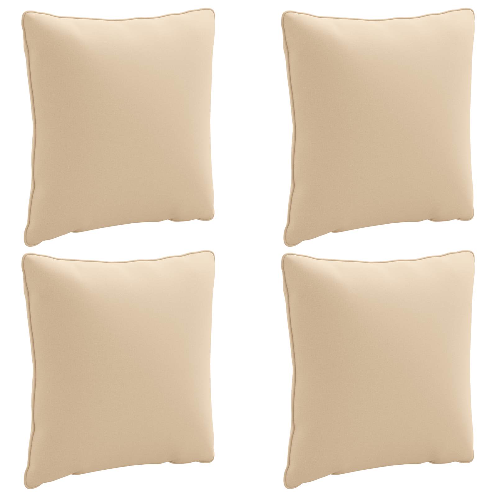 4-Τεμαχίων Μαξιλάρια Πλάτης PUTTEN 4 pcs 100% Πολυεστέρας Κρεμ - Pakobazaar