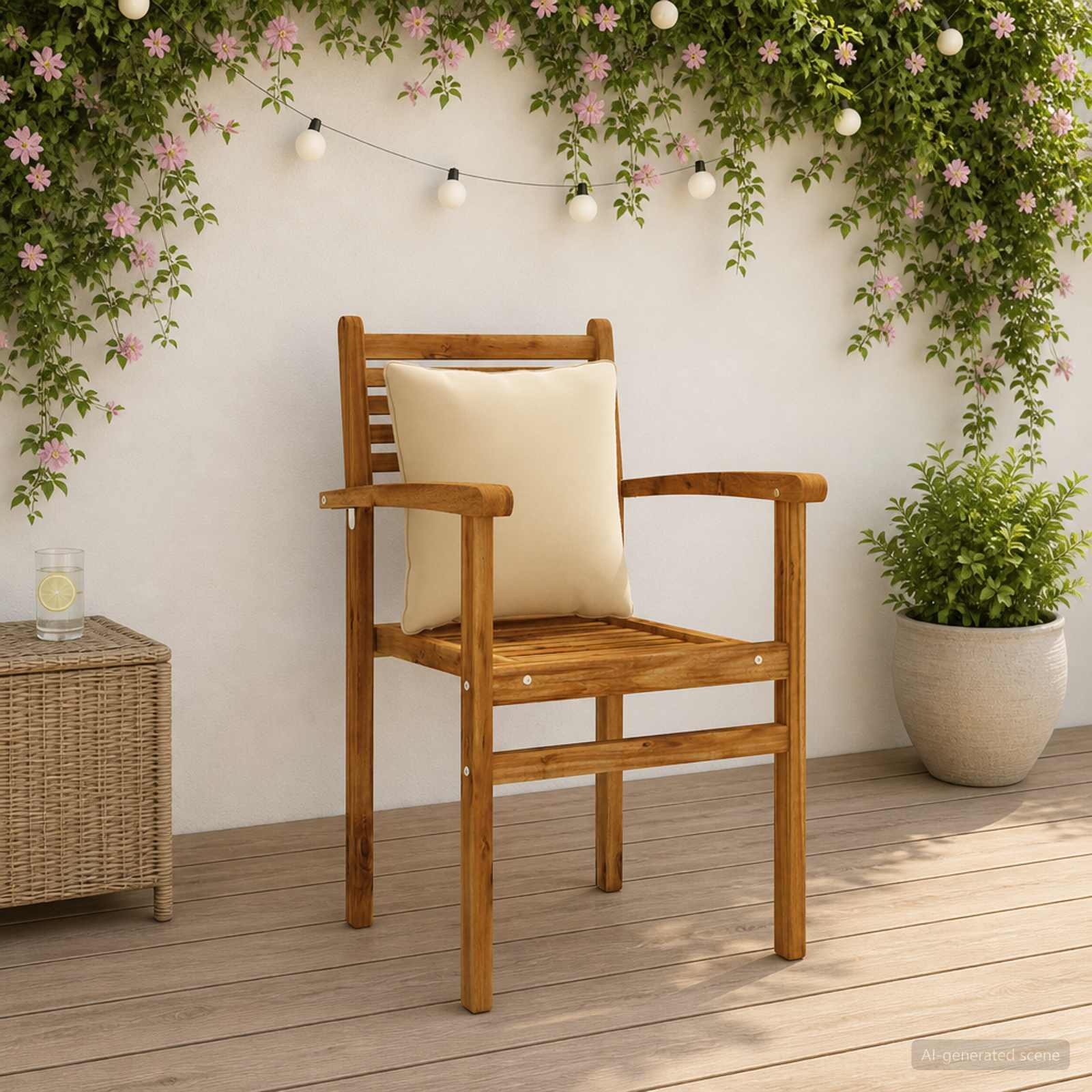 4-Τεμαχίων Μαξιλάρια Πλάτης PUTTEN 4 pcs 100% Πολυεστέρας Μπεζ - Pakobazaar