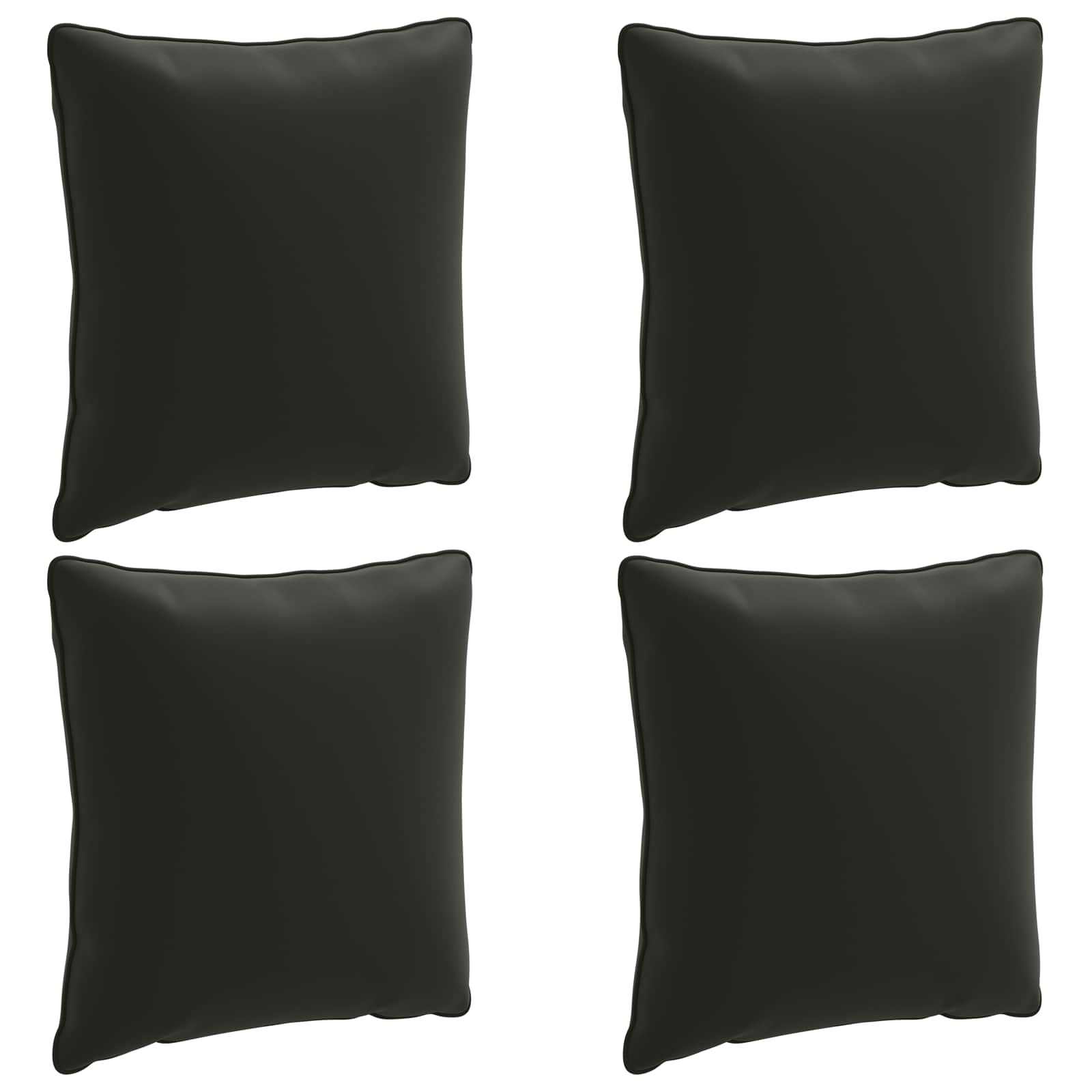4-Τεμαχίων Μαξιλάρια Πλάτης PUTTEN 4 pcs 100% Πολυεστέρας Μαύρο