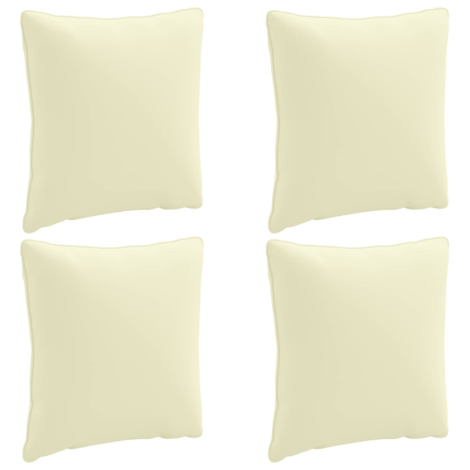 4-Τεμαχίων Μαξιλάρια Πλάτης PUTTEN 4 pcs 100% Πολυεστέρας Κρεμ - Pakobazaar