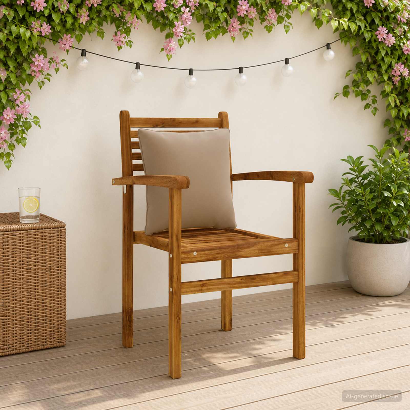 4-Τεμαχίων Μαξιλάρια Πλάτης PUTTEN 4 pcs 100% Πολυεστέρας Taupe