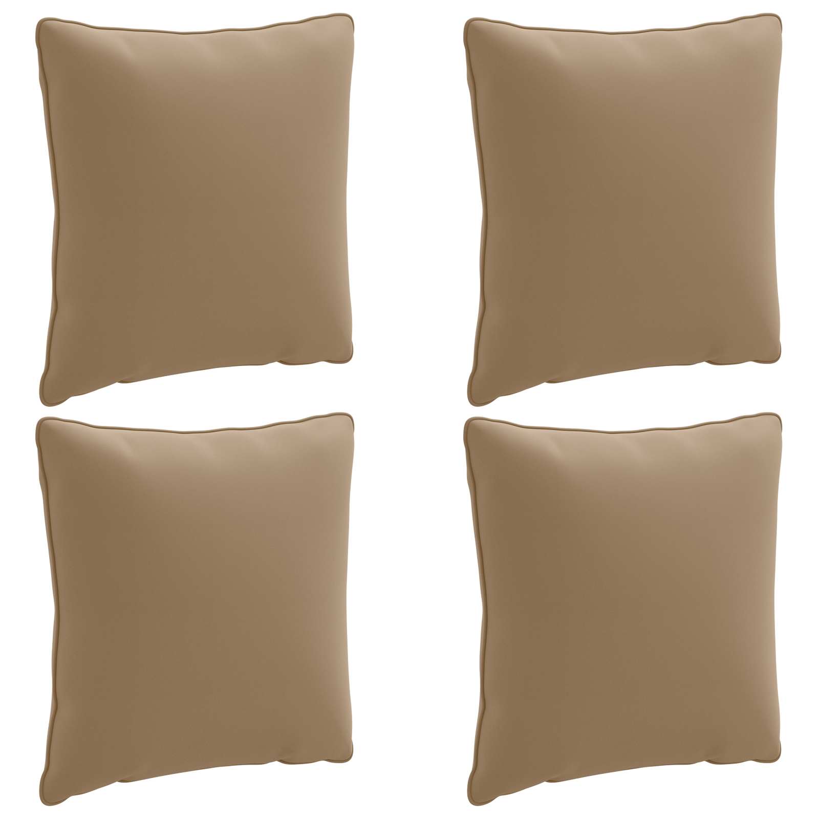 4-Τεμαχίων Μαξιλάρια Πλάτης PUTTEN 4 pcs 100% Πολυεστέρας Taupe