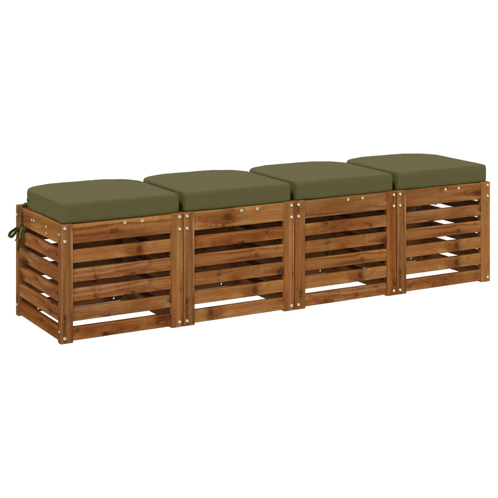 Σετ Μαξιλαριών 4 Τεμαχίων SOEST 4 pcs 100% Πολυεστέρας Λαδί - Pakobazaar