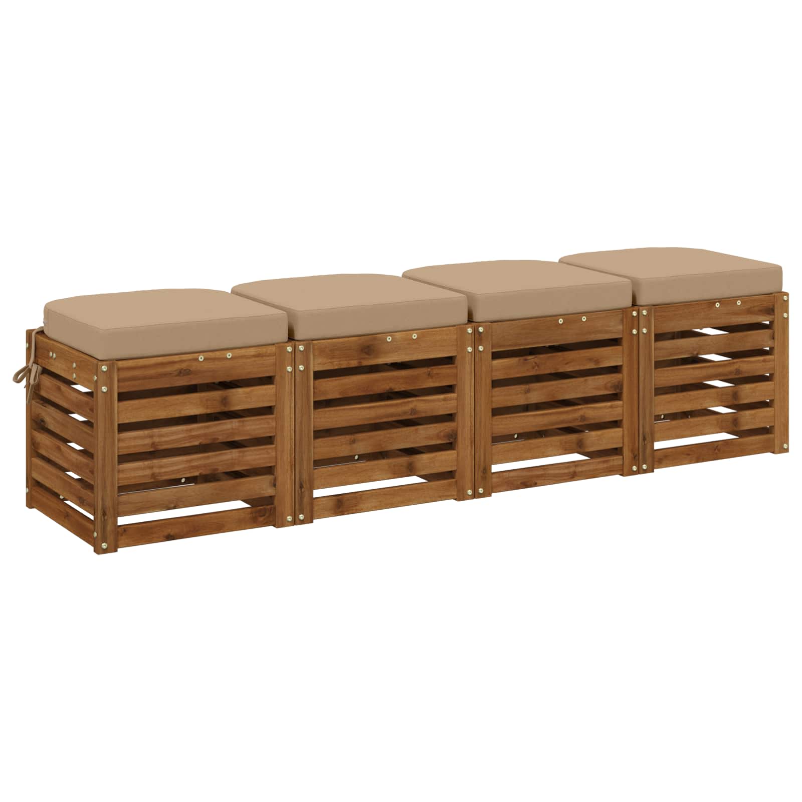 Σετ Μαξιλαριών 4 Τεμαχίων SOEST 4 pcs 100% Πολυεστέρας Άμμος - Pakobazaar