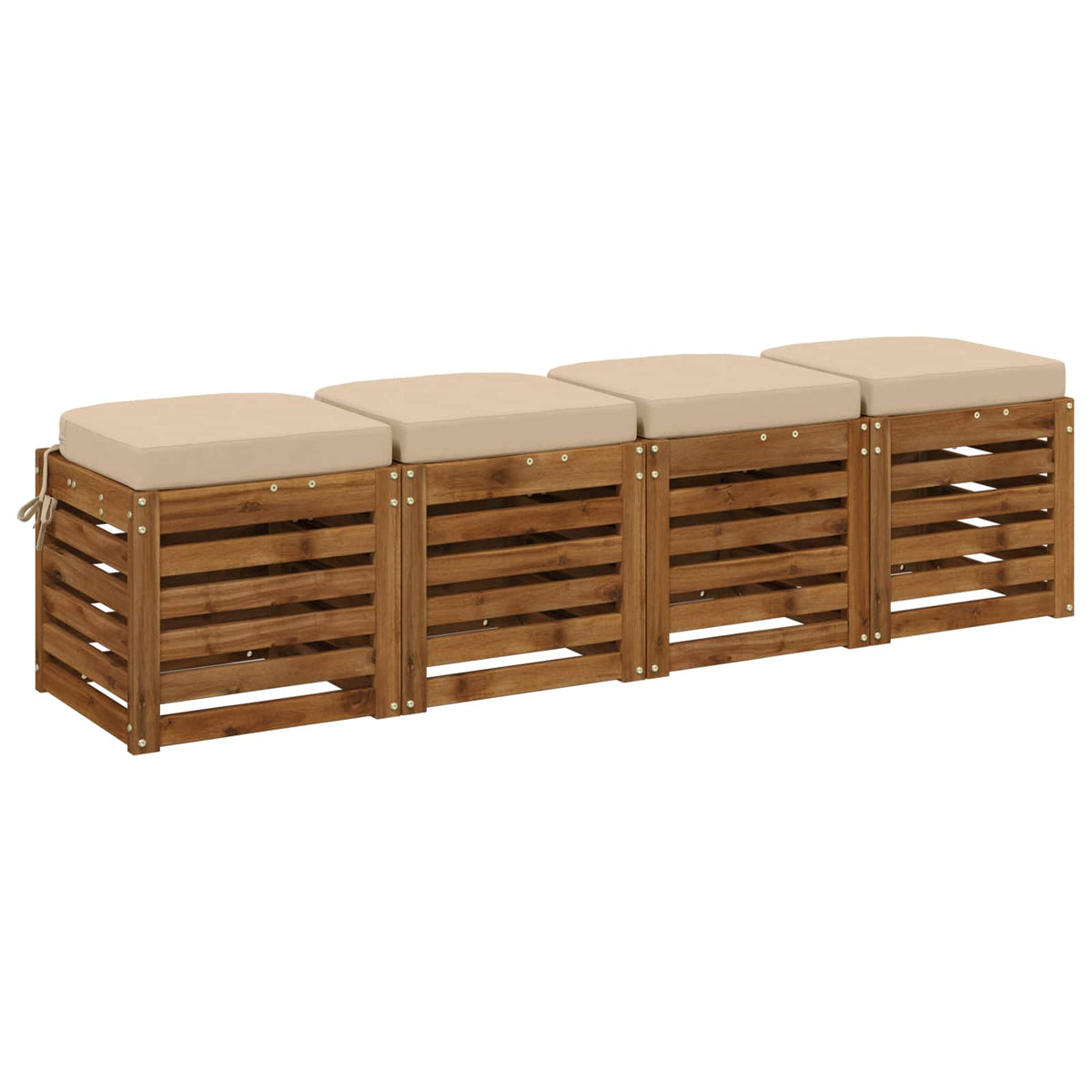 Σετ Μαξιλαριών 4 Τεμαχίων SOEST 4 pcs 100% Πολυεστέρας Κρεμ - Pakobazaar