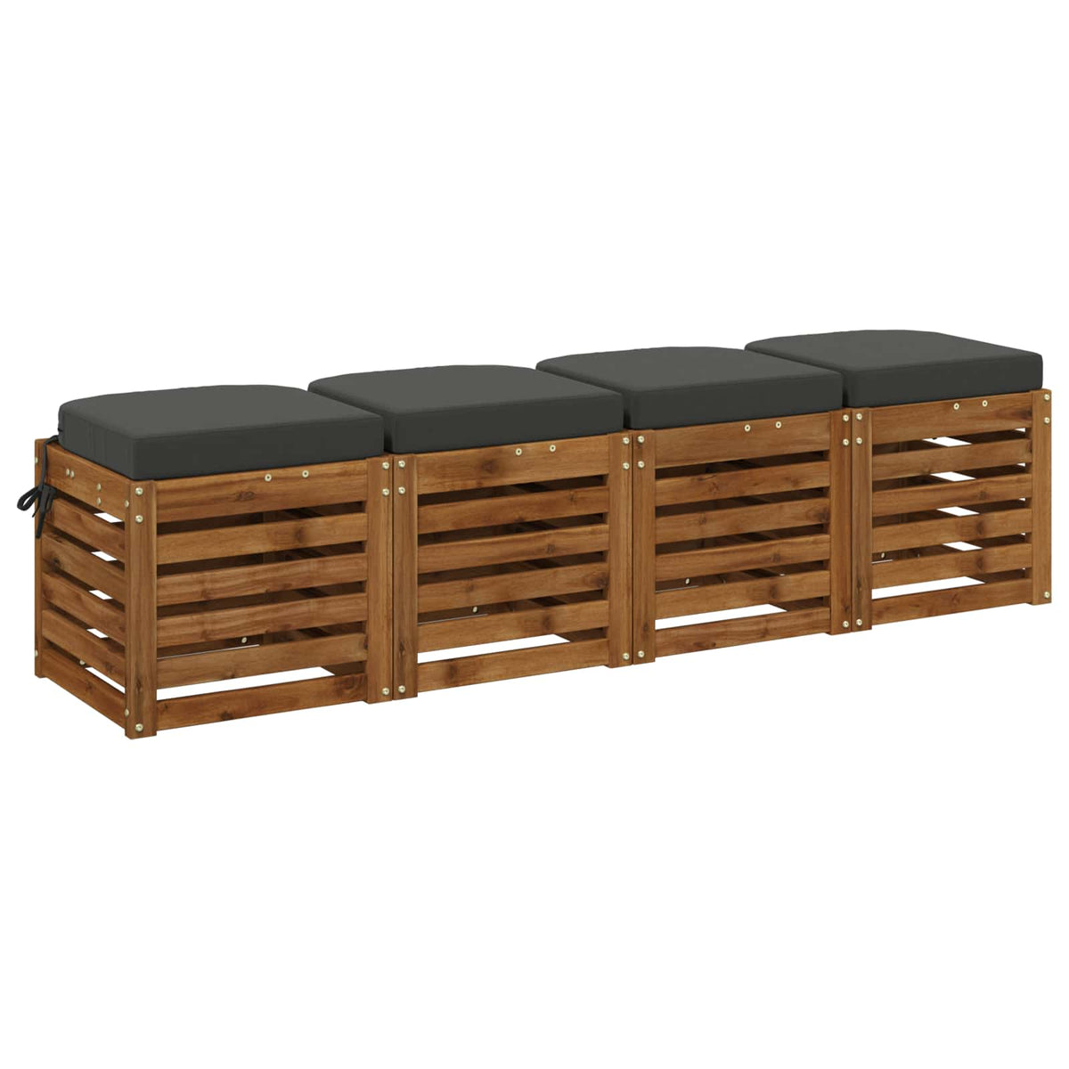Σετ Μαξιλαριών 4 Τεμαχίων SOEST 4 pcs 100% Πολυεστέρας Ανθρακί - Pakobazaar