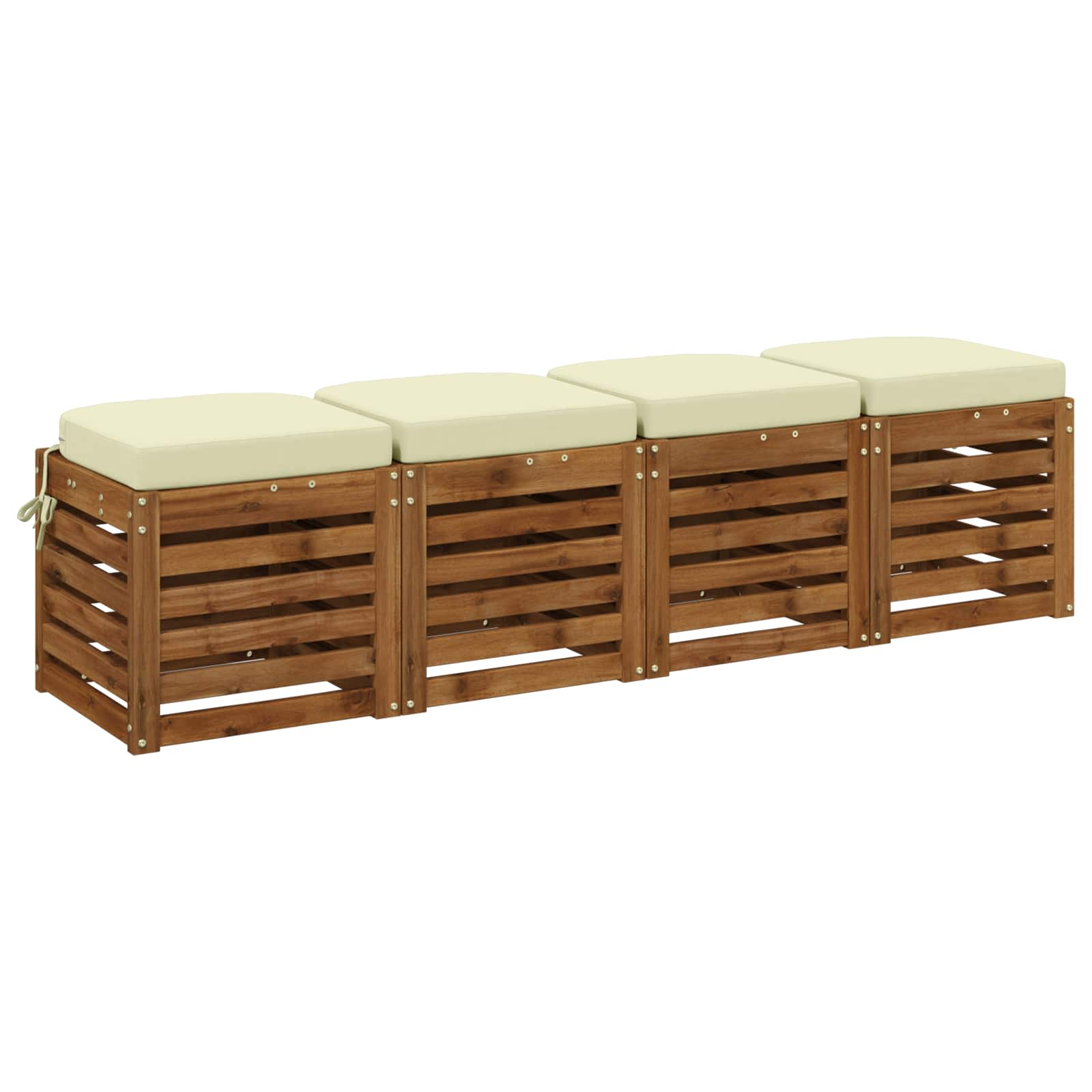 Σετ Μαξιλαριών 4 Τεμαχίων SOEST 4 pcs 100% Πολυεστέρας Κρεμ - Pakobazaar