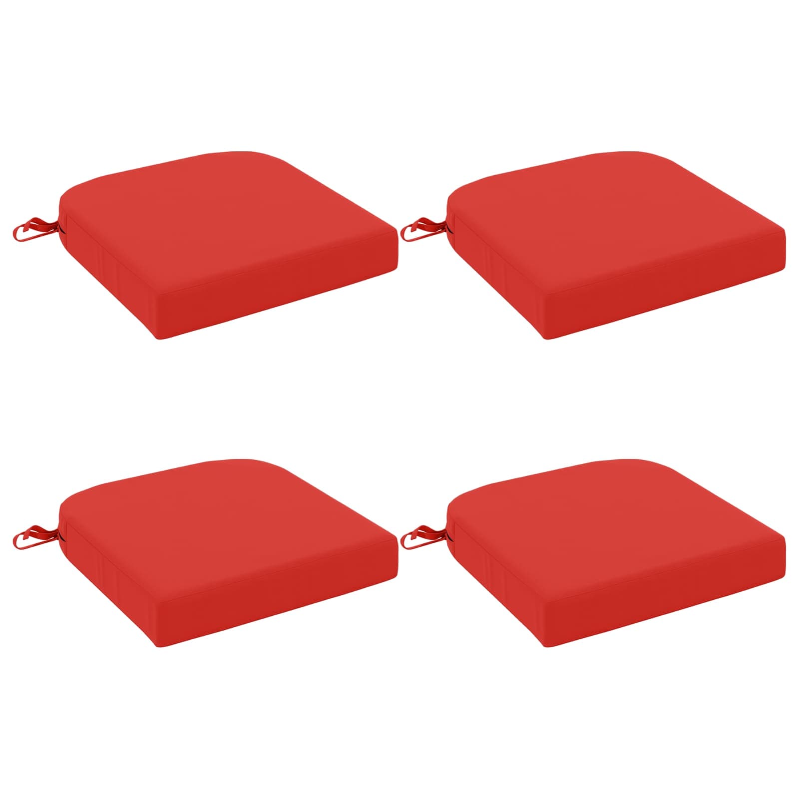 Σετ Μαξιλαριών 4 Τεμαχίων SOEST 4 pcs 100% Πολυεστέρας Κόκκινο - Pakobazaar