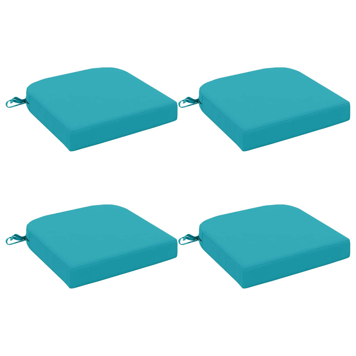 Σετ Μαξιλαριών 4 Τεμαχίων SOEST 4 pcs 100% Πολυεστέρας Τιρκουάζ - Pakobazaar