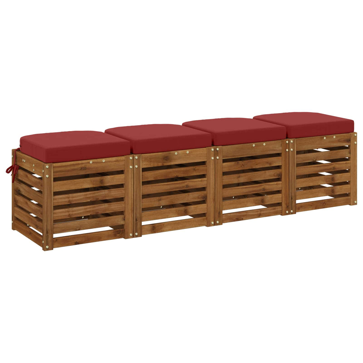 Σετ Μαξιλαριών 4 Τεμαχίων SOEST 4 pcs 100% Πολυεστέρας Κόκκινο - Pakobazaar