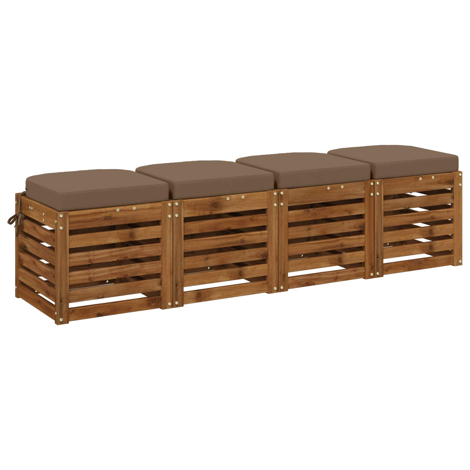 Σετ Μαξιλαριών 4 Τεμαχίων SOEST 4 pcs 100% Πολυεστέρας Taupe - Pakobazaar