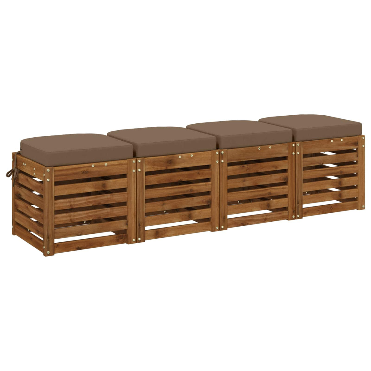 Σετ Μαξιλαριών 4 Τεμαχίων SOEST 4 pcs 100% Πολυεστέρας Taupe - Pakobazaar