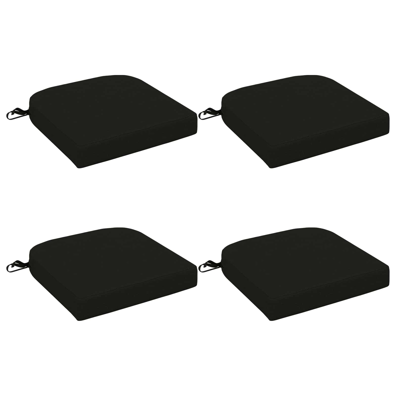 Σετ Μαξιλαριών 4 Τεμαχίων SOEST 4 pcs 100% Πολυεστέρας Μαύρο - Pakobazaar
