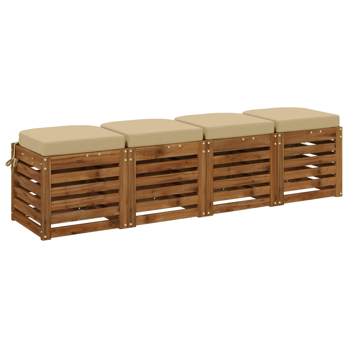 Σετ Μαξιλαριών 4 Τεμαχίων SOEST 4 pcs 100% Πολυεστέρας Μπεζ - Pakobazaar