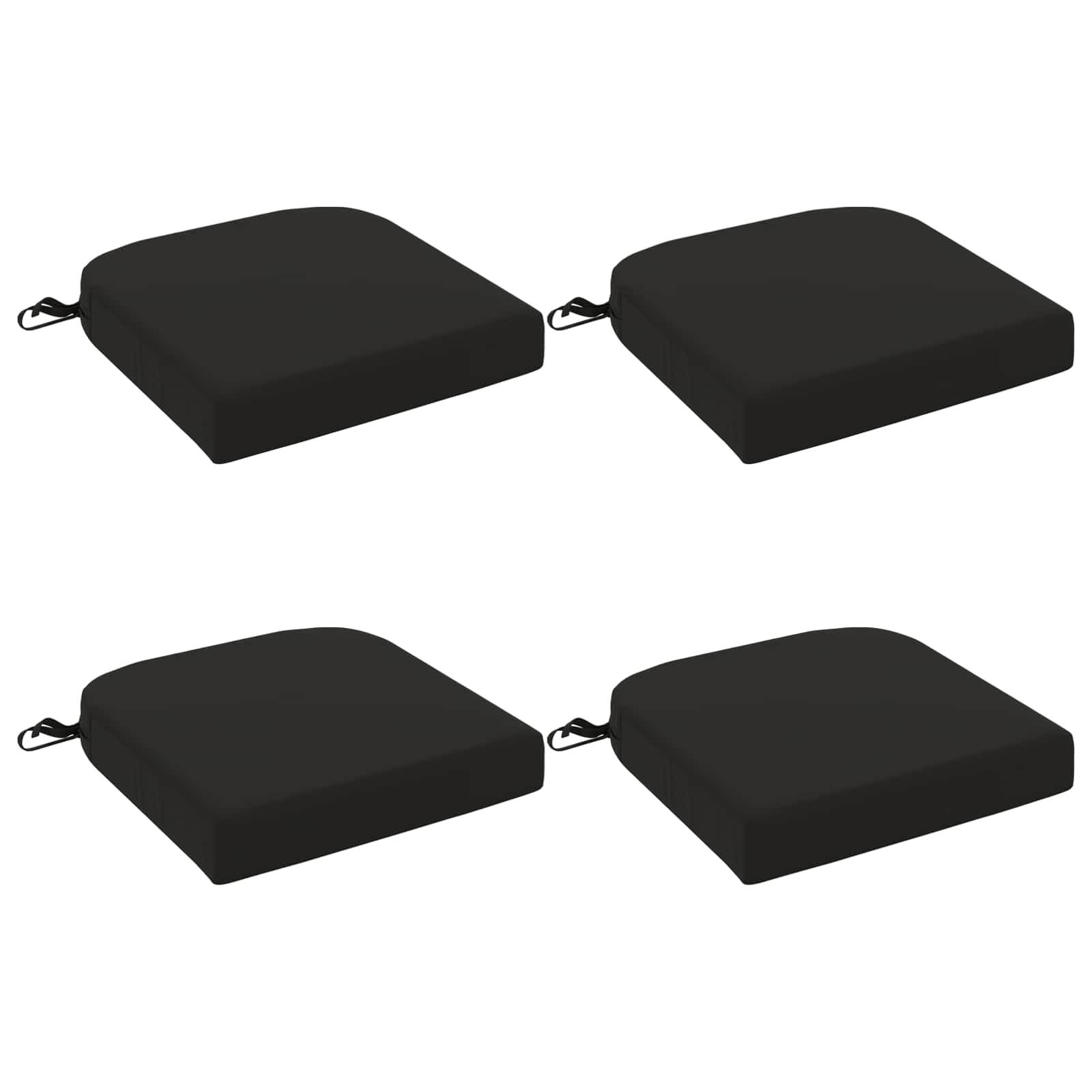 Σετ Μαξιλαριών 4 Τεμαχίων SOEST 4 pcs 100% Πολυεστέρας Μαύρο - Pakobazaar