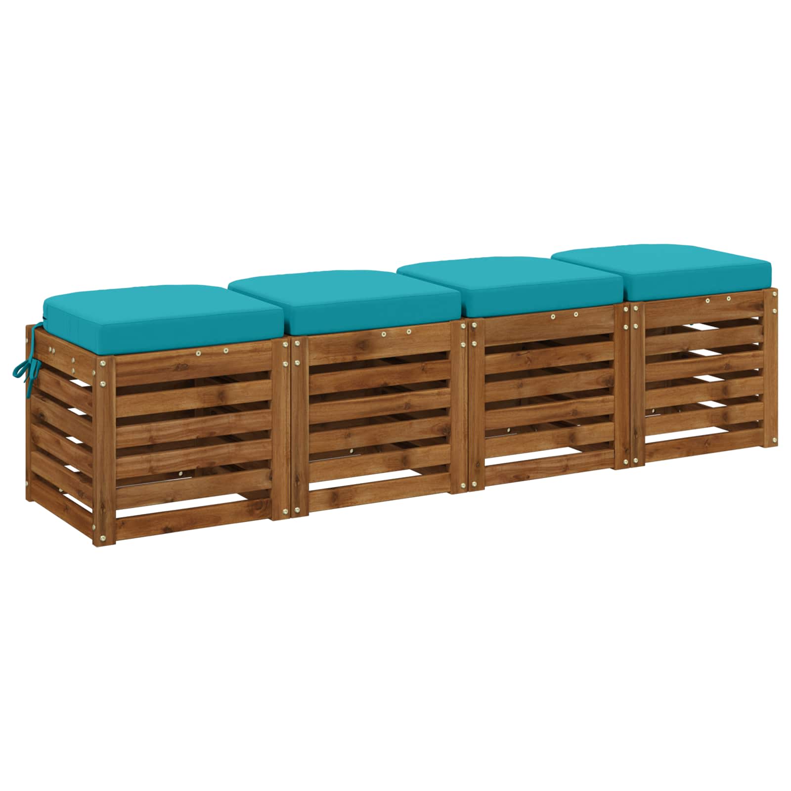 Σετ Μαξιλαριών 4 Τεμαχίων SOEST 4 pcs 100% Πολυεστέρας Τιρκουάζ - Pakobazaar