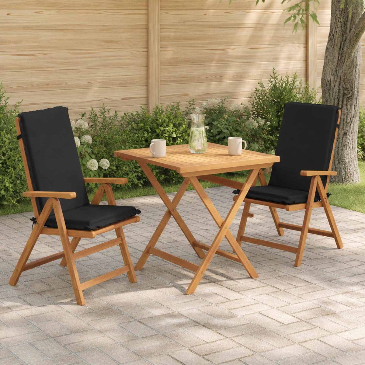 Σετ Μαξιλαριών Υψηλής Πλάτης 2 Τεμαχίων GEMERT 2 pcs Μαύρο