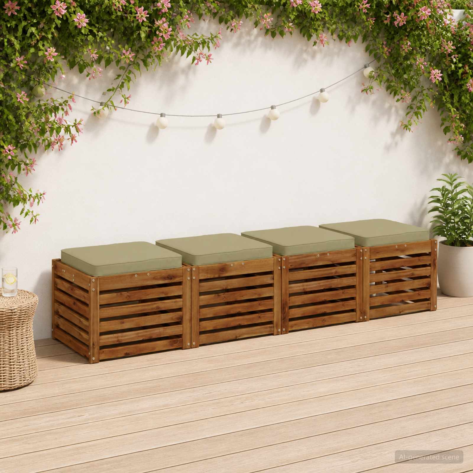 Μαξιλάρια καθιστικού 4 κομματιών VUGHT 4 pcs 100% Πολυεστέρας - Pakobazaar