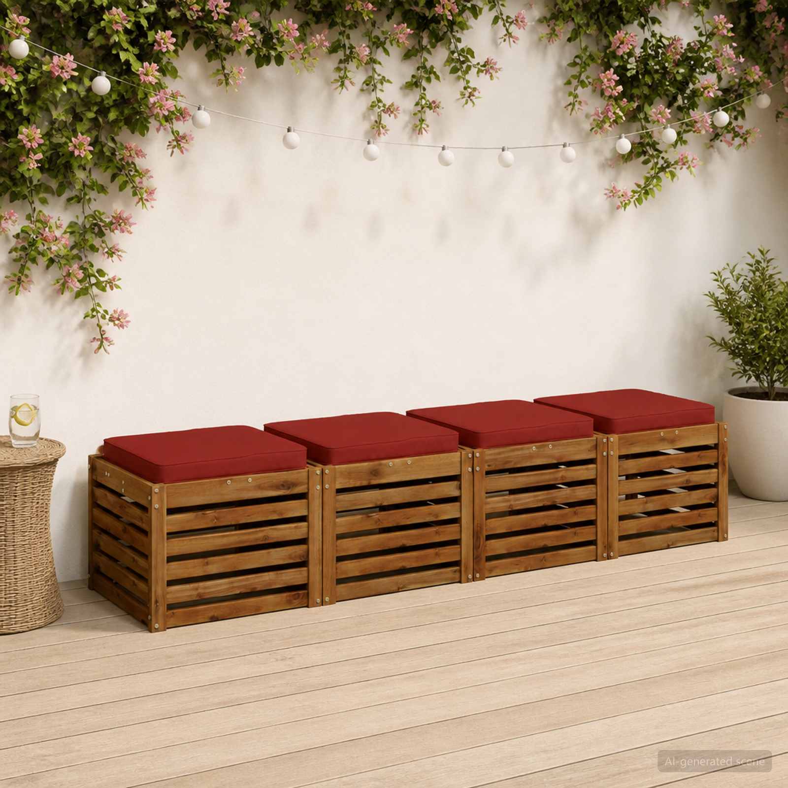 Μαξιλάρια καθιστικού 4 κομματιών VUGHT 4 pcs 100% Πολυεστέρας - Pakobazaar