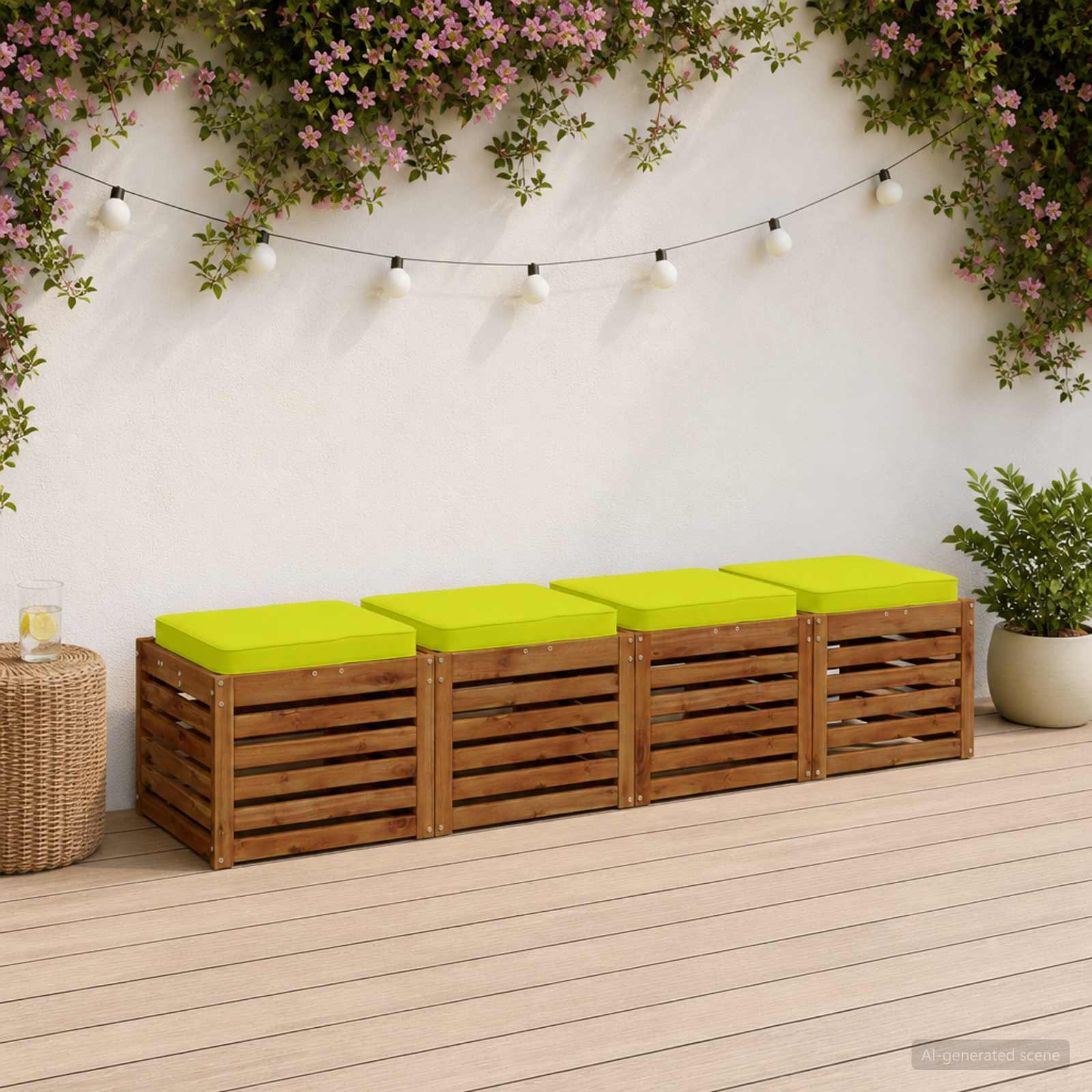 Μαξιλάρια καθιστικού 4 κομματιών VUGHT 4 pcs 100% Πολυεστέρας