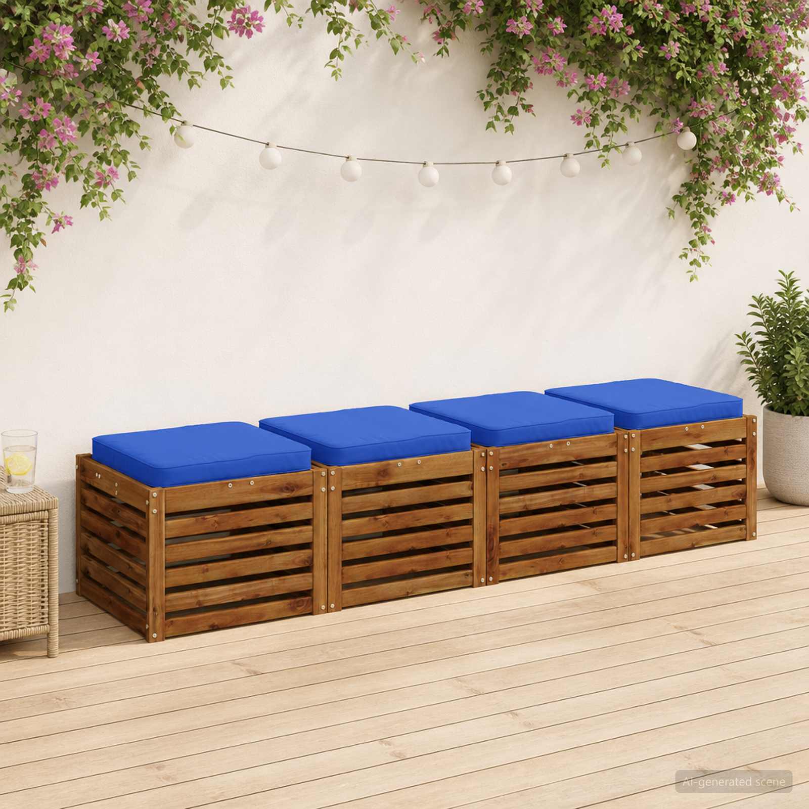 Μαξιλάρια καθιστικού 4 κομματιών VUGHT 4 pcs 100% Πολυεστέρας - Pakobazaar
