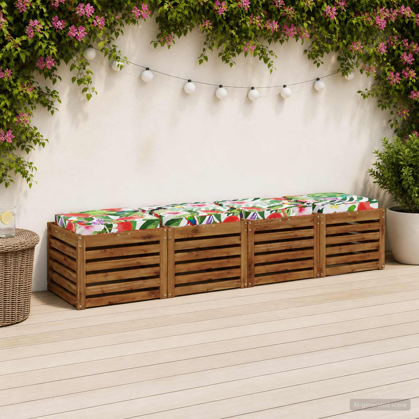 Μαξιλάρια καθιστικού 4 κομματιών VUGHT 4 pcs 100% Πολυεστέρας - Pakobazaar