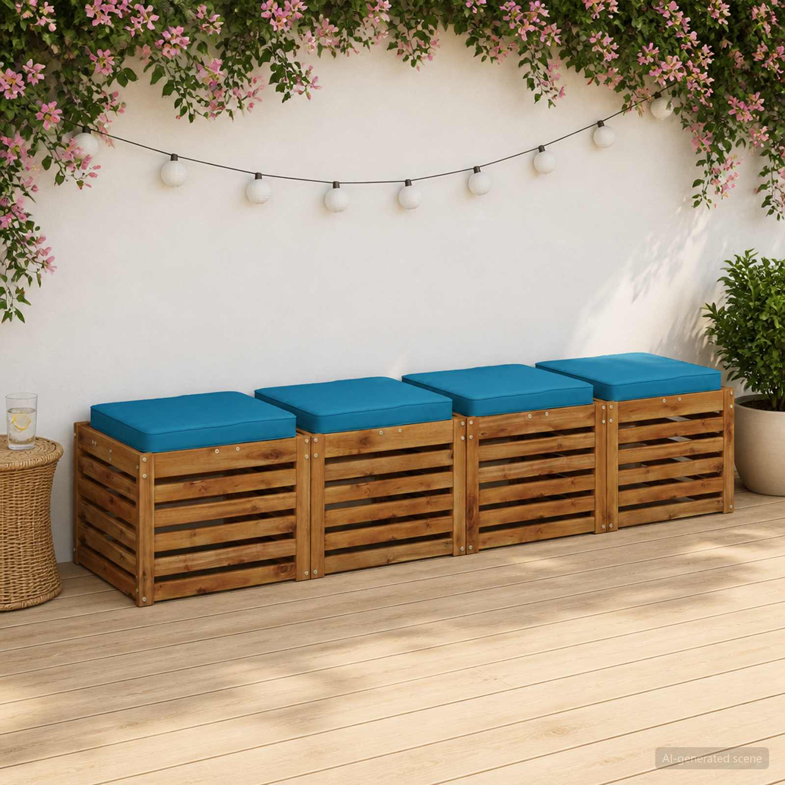 Μαξιλάρια καθιστικού 4 κομματιών VUGHT 4 pcs 100% Πολυεστέρας - Pakobazaar