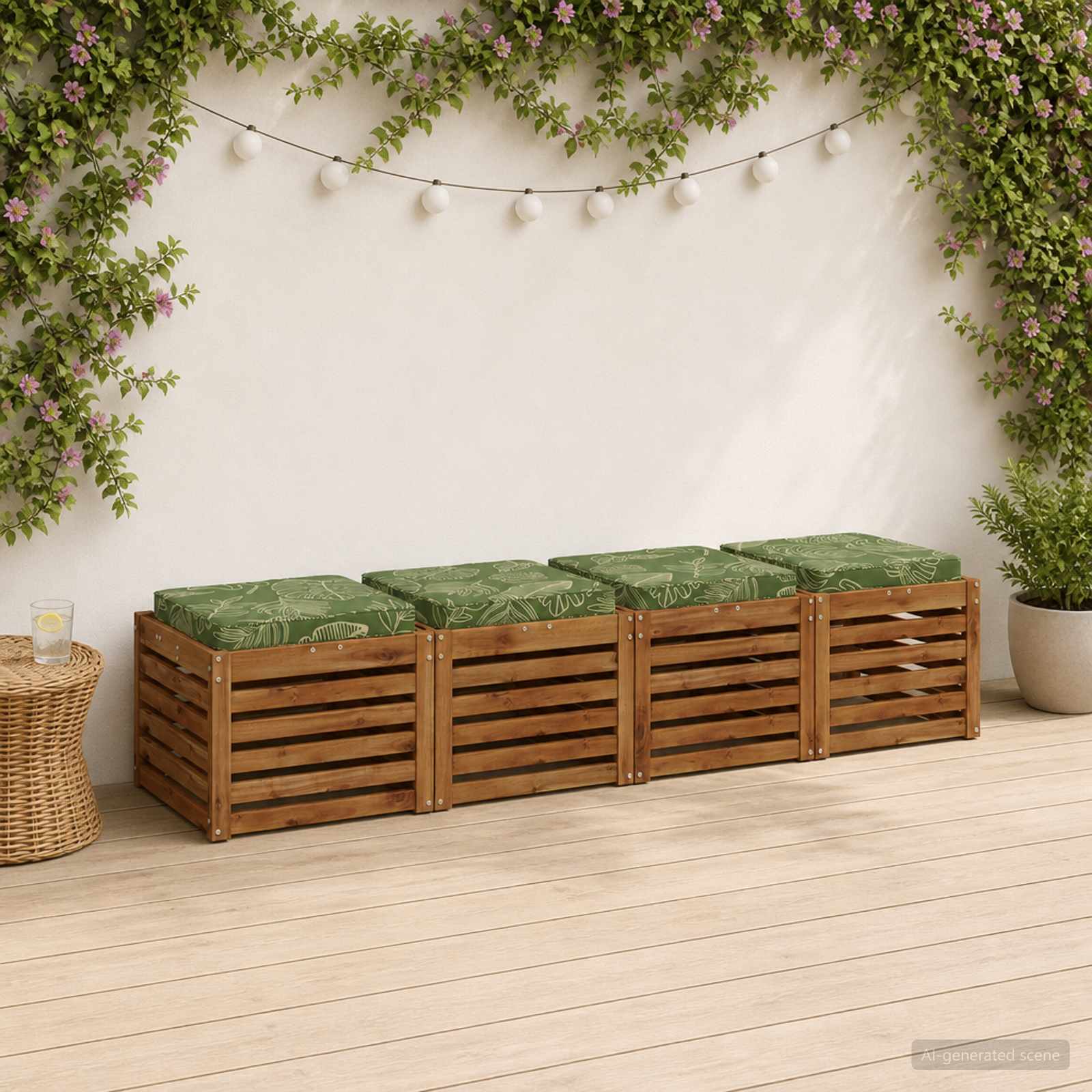 Μαξιλάρια καθιστικού 4 κομματιών VUGHT 4 pcs 100% Πολυεστέρας