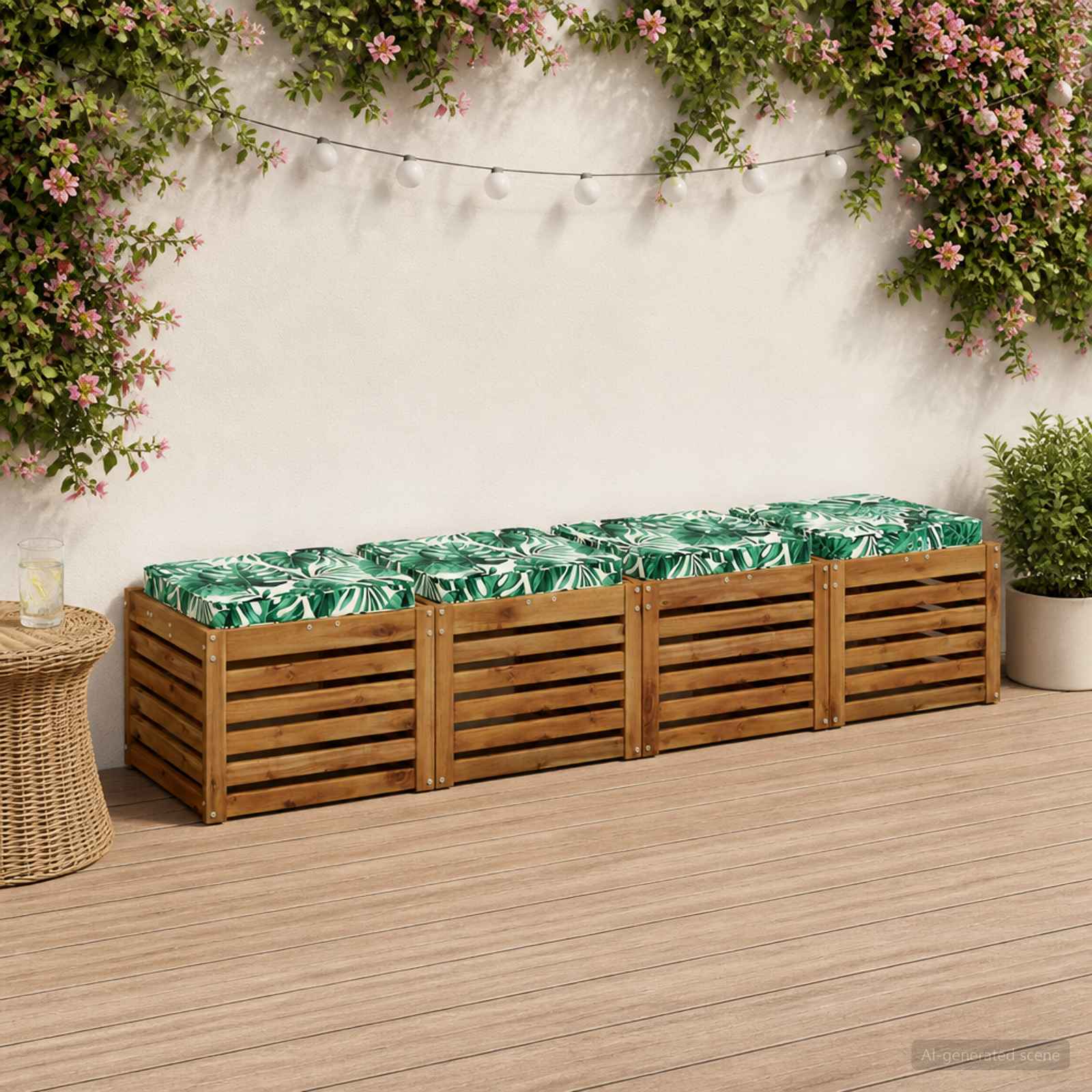 Μαξιλάρια καθιστικού 4 κομματιών VUGHT 4 pcs 100% Πολυεστέρας - Pakobazaar