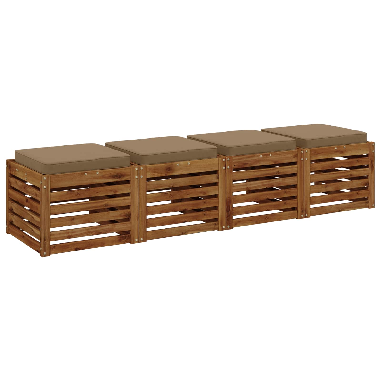 Μαξιλάρια καθιστικού 4 κομματιών VUGHT 4 pcs 100% Πολυεστέρας