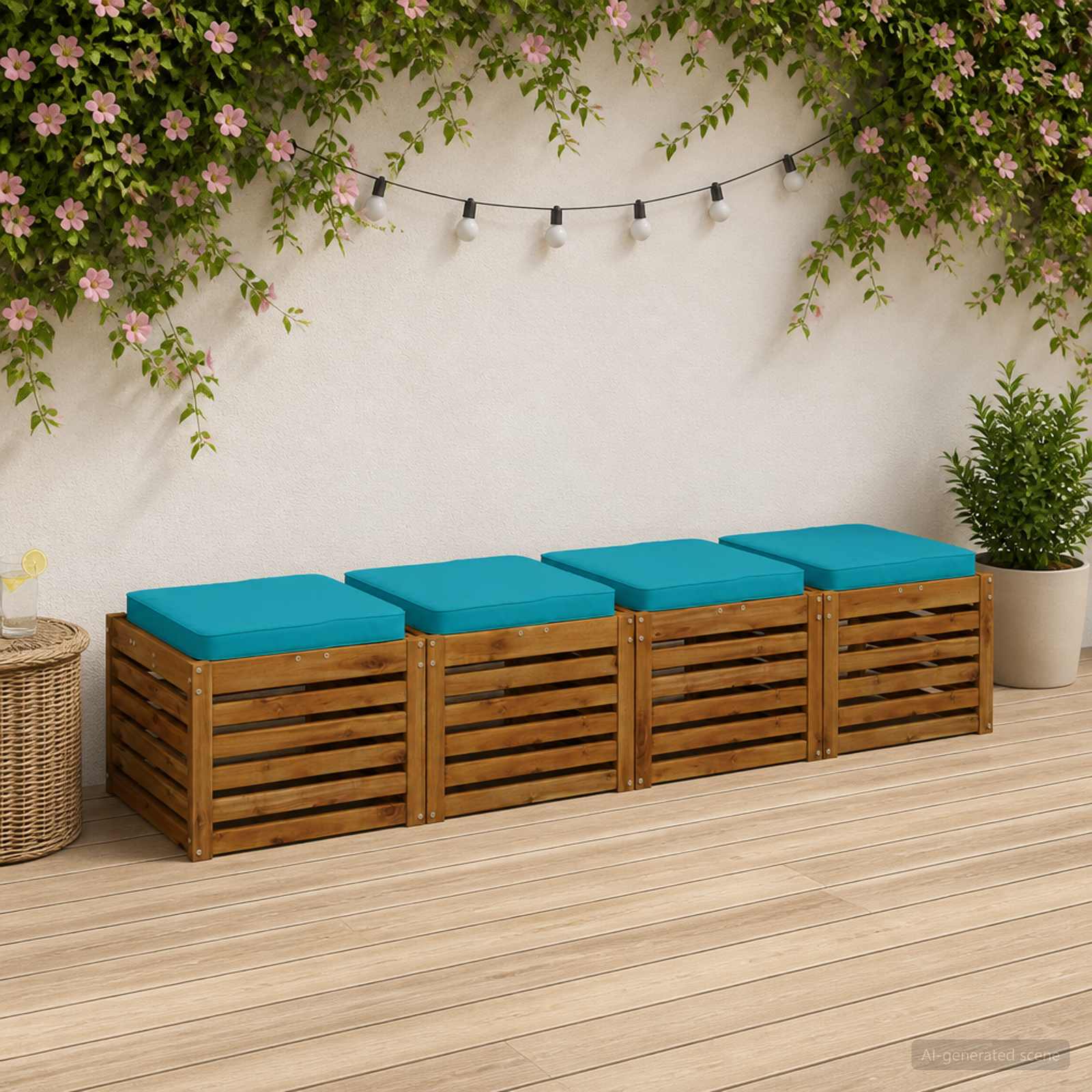 Μαξιλάρια καθιστικού 4 κομματιών VUGHT 4 pcs 100% Πολυεστέρας - Pakobazaar