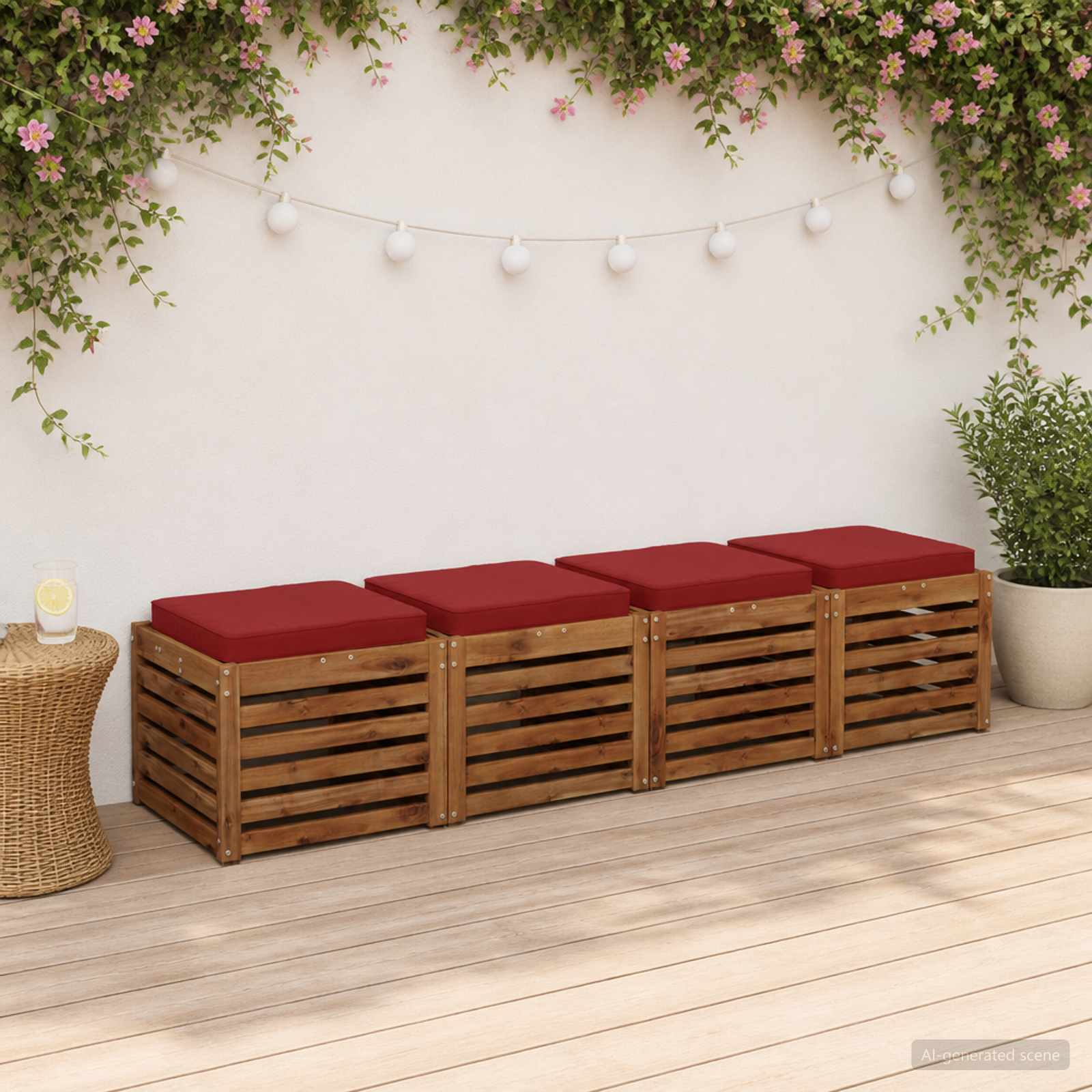 Μαξιλάρια καθιστικού 4 κομματιών VUGHT 4 pcs 100% Πολυεστέρας - Pakobazaar