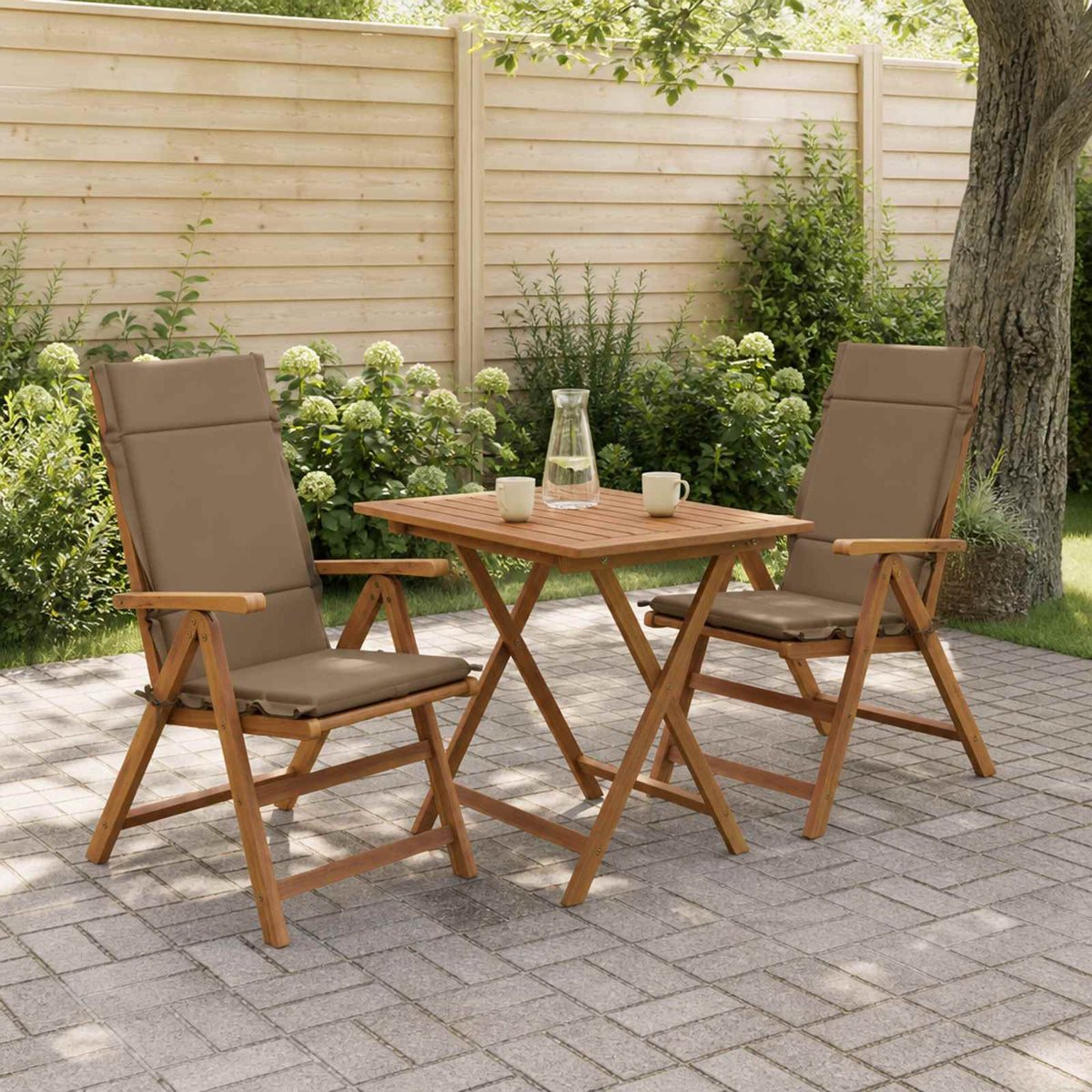 Σέτ Μαξιλαριών Υψηλής Πλάτης 2 Τεμαχίων GEMERT 2 pcs Taupe - Pakobazaar