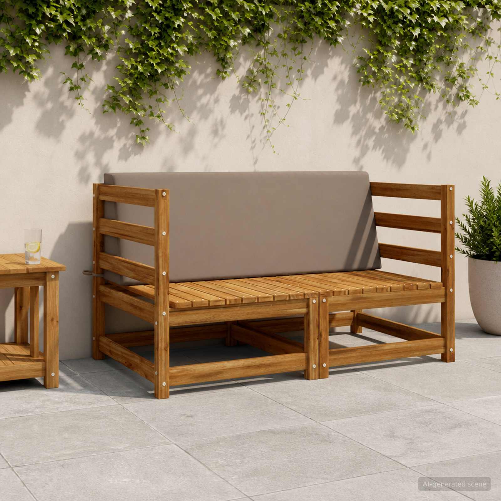 Μαξιλάρι πλάτης SOEST 100% Πολυεστέρας Taupe 120 x 20 x 40 εκ. - Pakobazaar