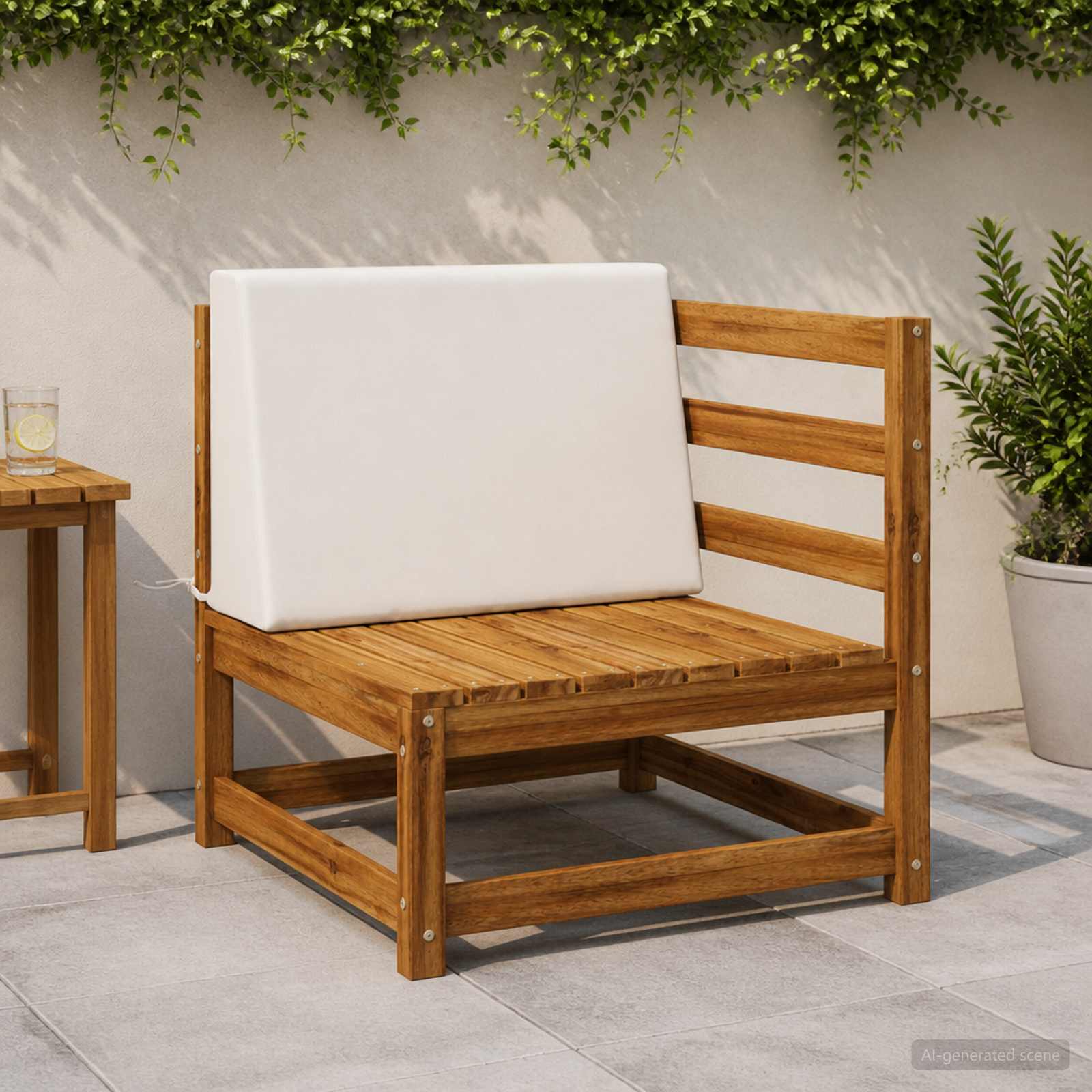 Μαξιλάρι πλάτης SOEST 100% Πολυεστέρας Λευκό 60 x 20 x 40 εκ - Pakobazaar
