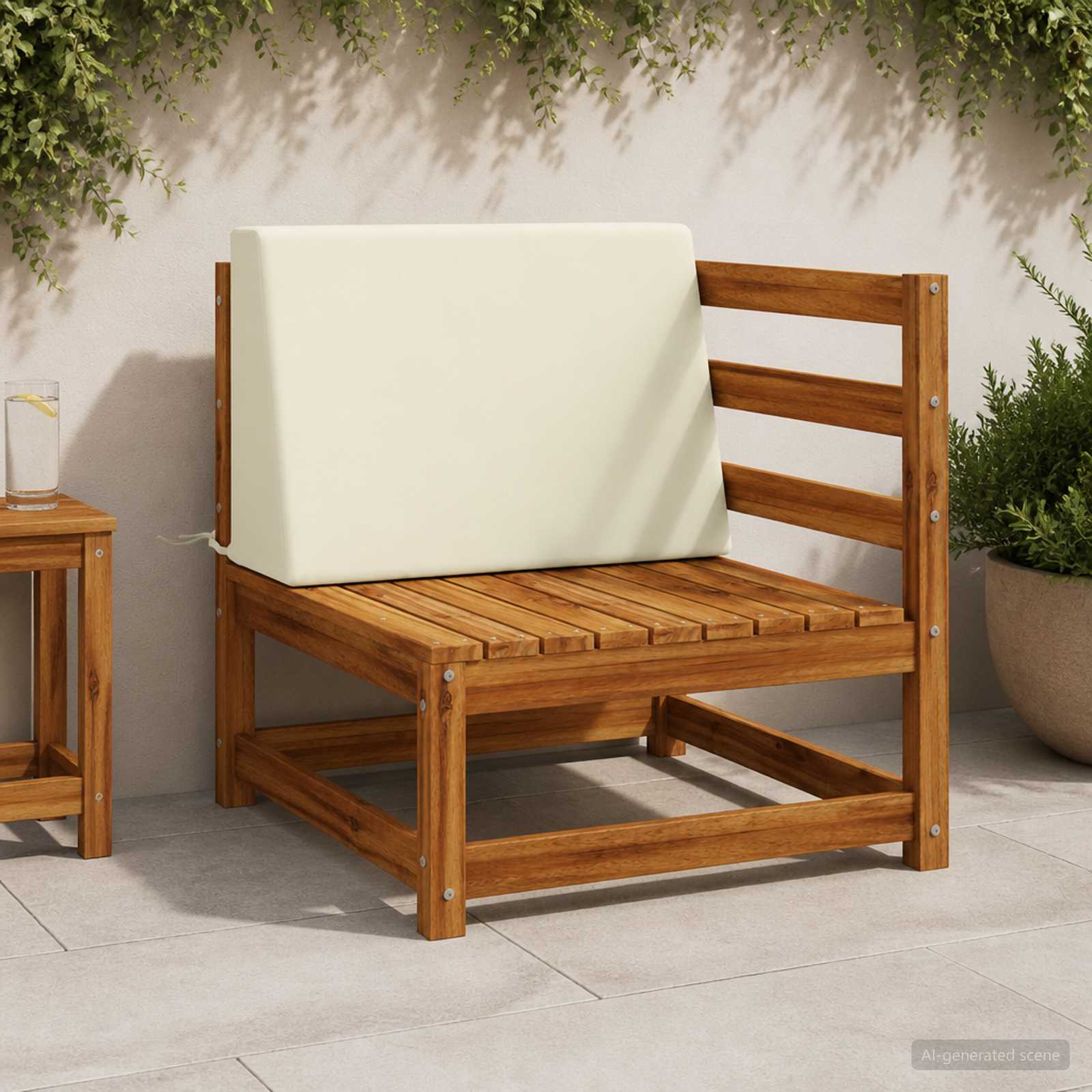 Μαξιλάρι πλάτης SOEST 100% Πολυεστέρας Κρεμ 60 x 20 x 40 εκ