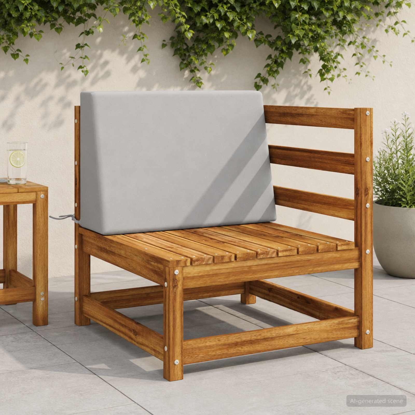 Μαξιλάρι πλάτης SOEST 100% Πολυεστέρας Γκρι 60 x 20 x 40 εκ - Pakobazaar