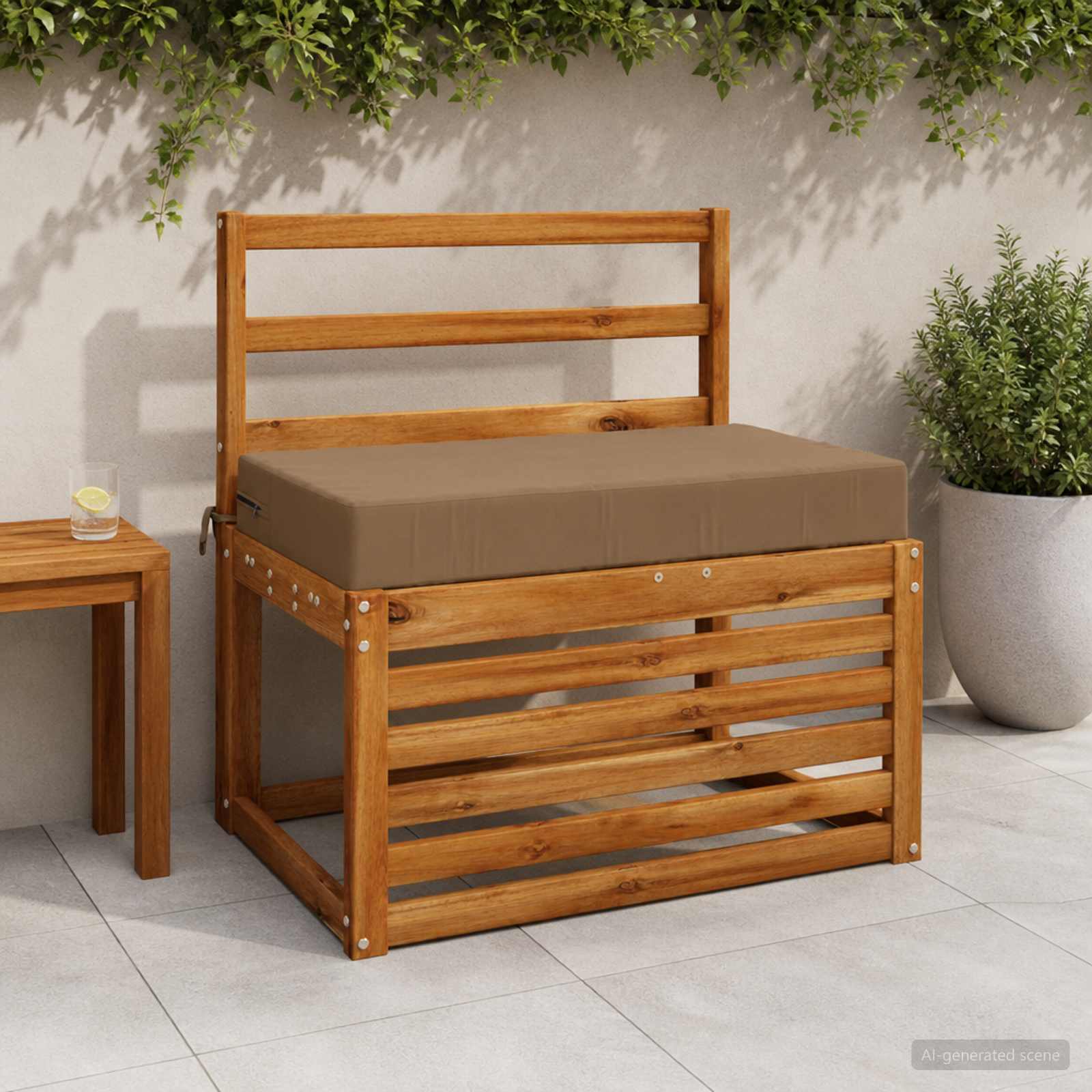 Μαξιλάρια Καθίσματος SOEST 100% Πολυεστέρας Taupe