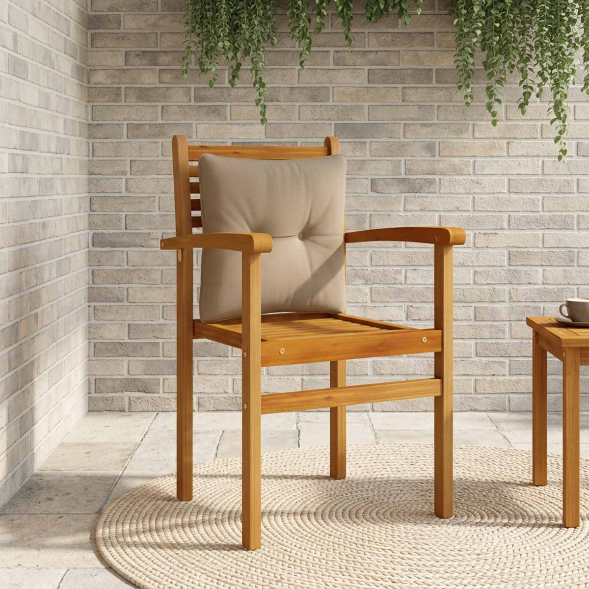 Μαξιλάρι πλάτης PUTTEN 100% Πολυεστέρας Taupe 40 x 40 x 10 cm