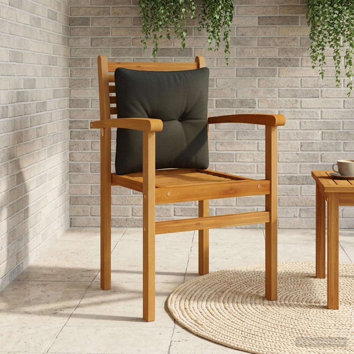 Μαξιλάρι πλάτης PUTTEN 100% Πολυεστέρας Μαύρο 40 x 40 x 10 cm