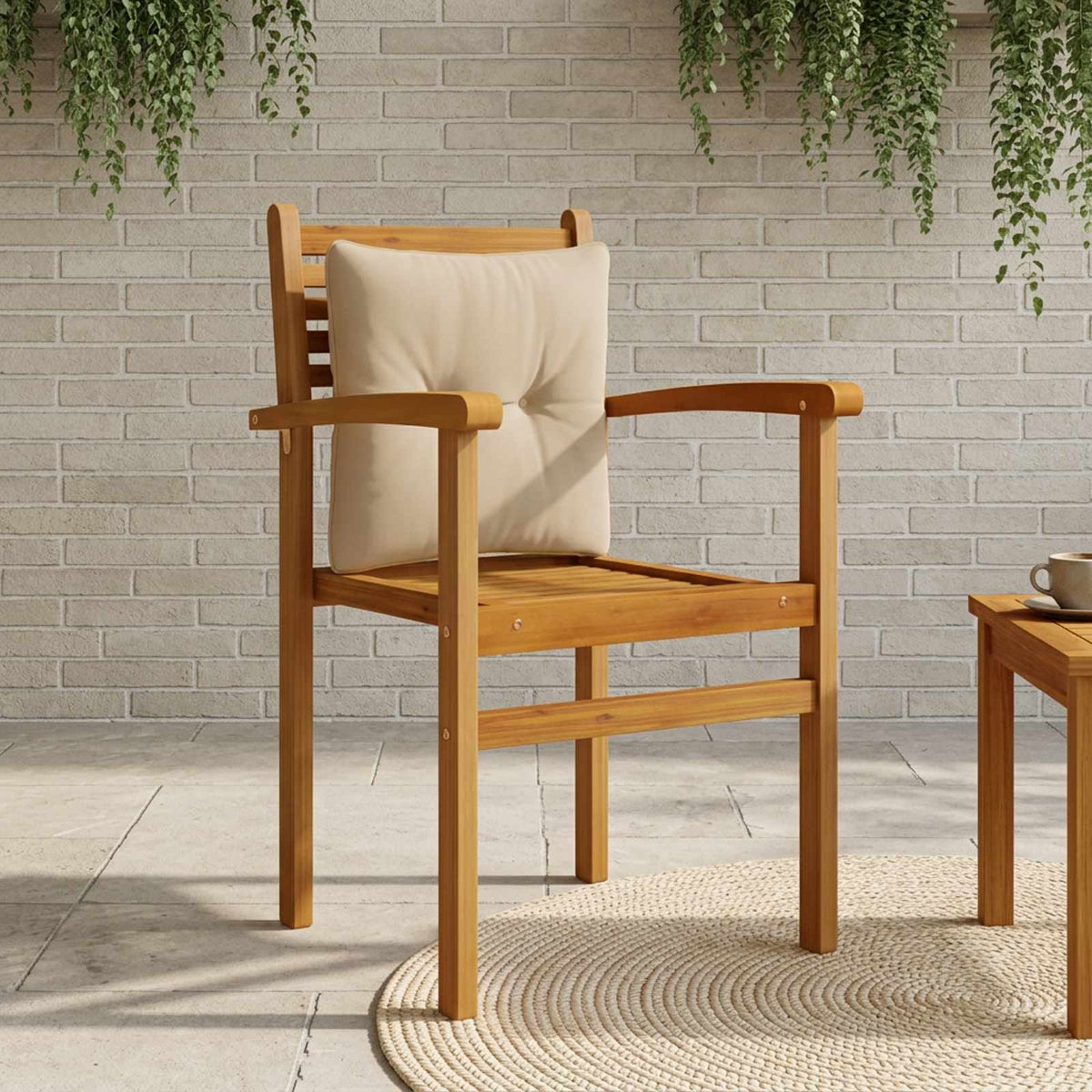 Μαξιλάρι πλάτης PUTTEN 100% Πολυεστέρας Taupe 40 x 40 x 10 cm