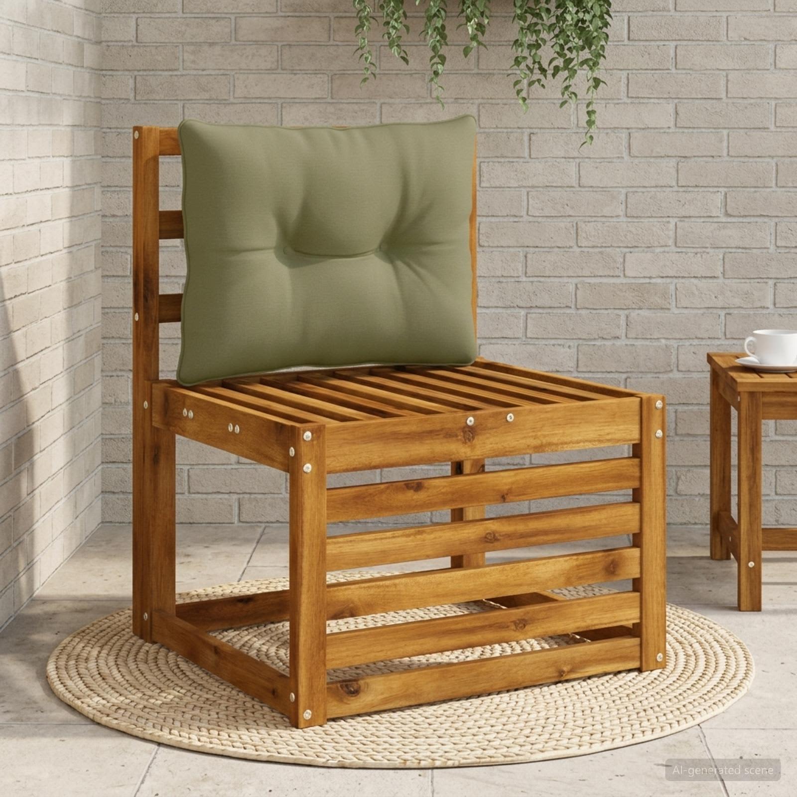 Μαξιλάρι πλάτης PUTTEN 100% Πολυεστέρας Λαδί 60 x 40 x 10 εκ - Pakobazaar