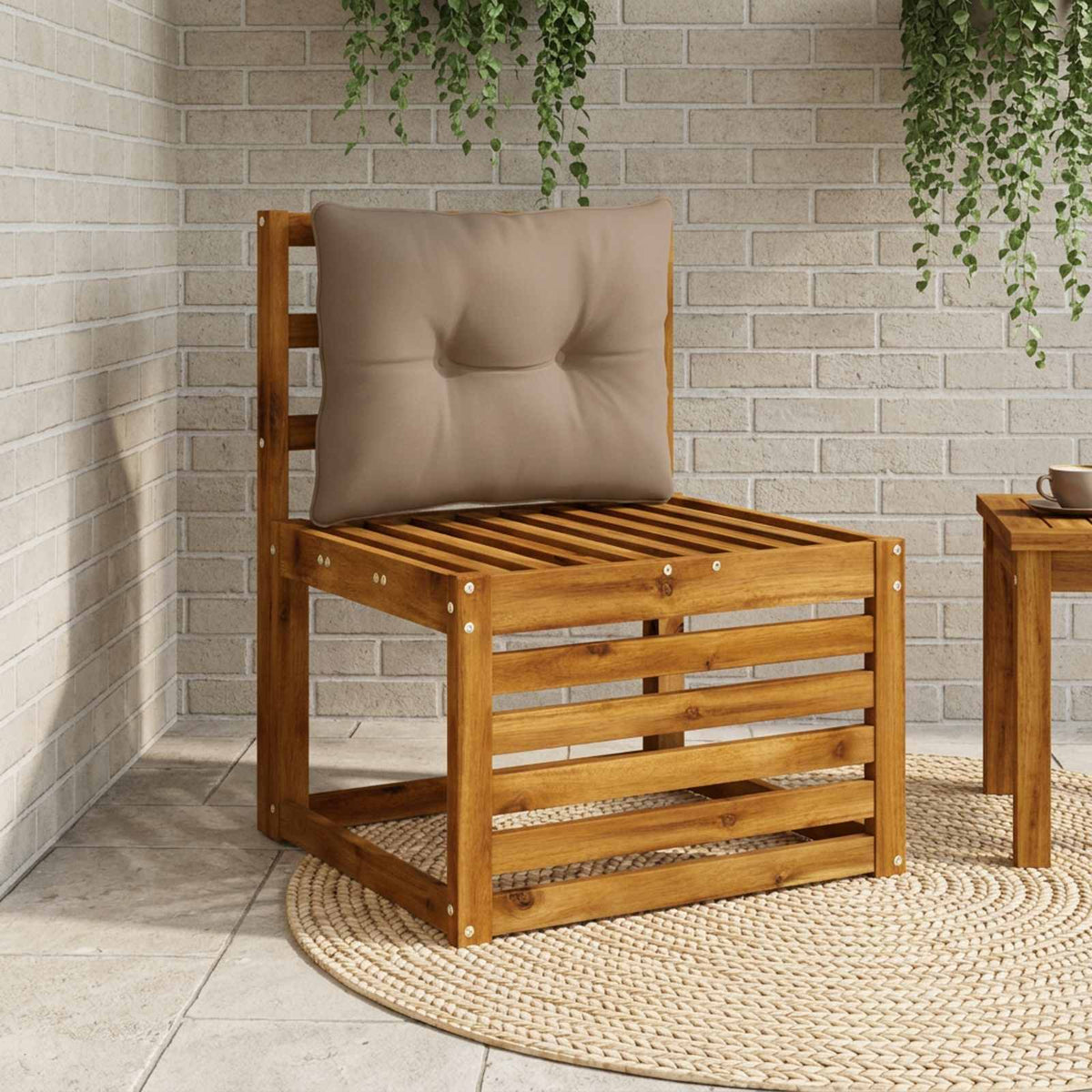 Μαξιλάρι πλάτης PUTTEN 100% Πολυεστέρας Taupe 60 x 40 x 10 εκ - Pakobazaar