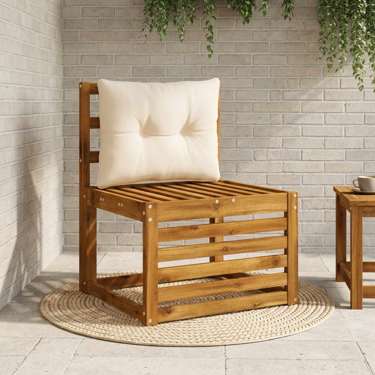 Μαξιλάρι πλάτης PUTTEN 100% Πολυεστέρας Κρεμ 50 x 40 x 10 cm