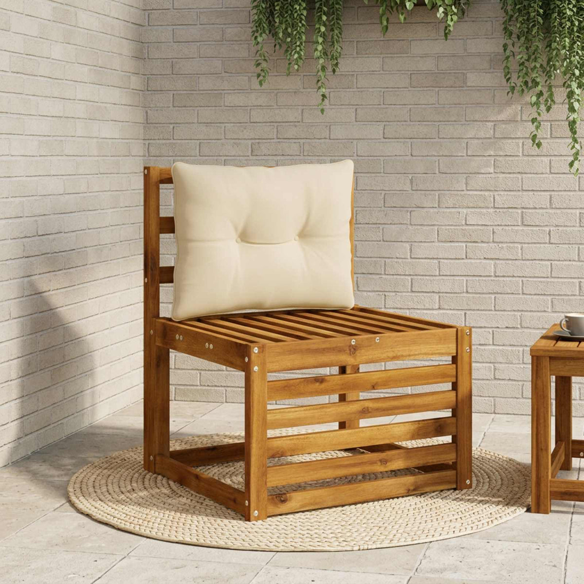 Μαξιλάρι πλάτης PUTTEN 100% Πολυεστέρας Μπεζ 60 x 40 x 10 cm