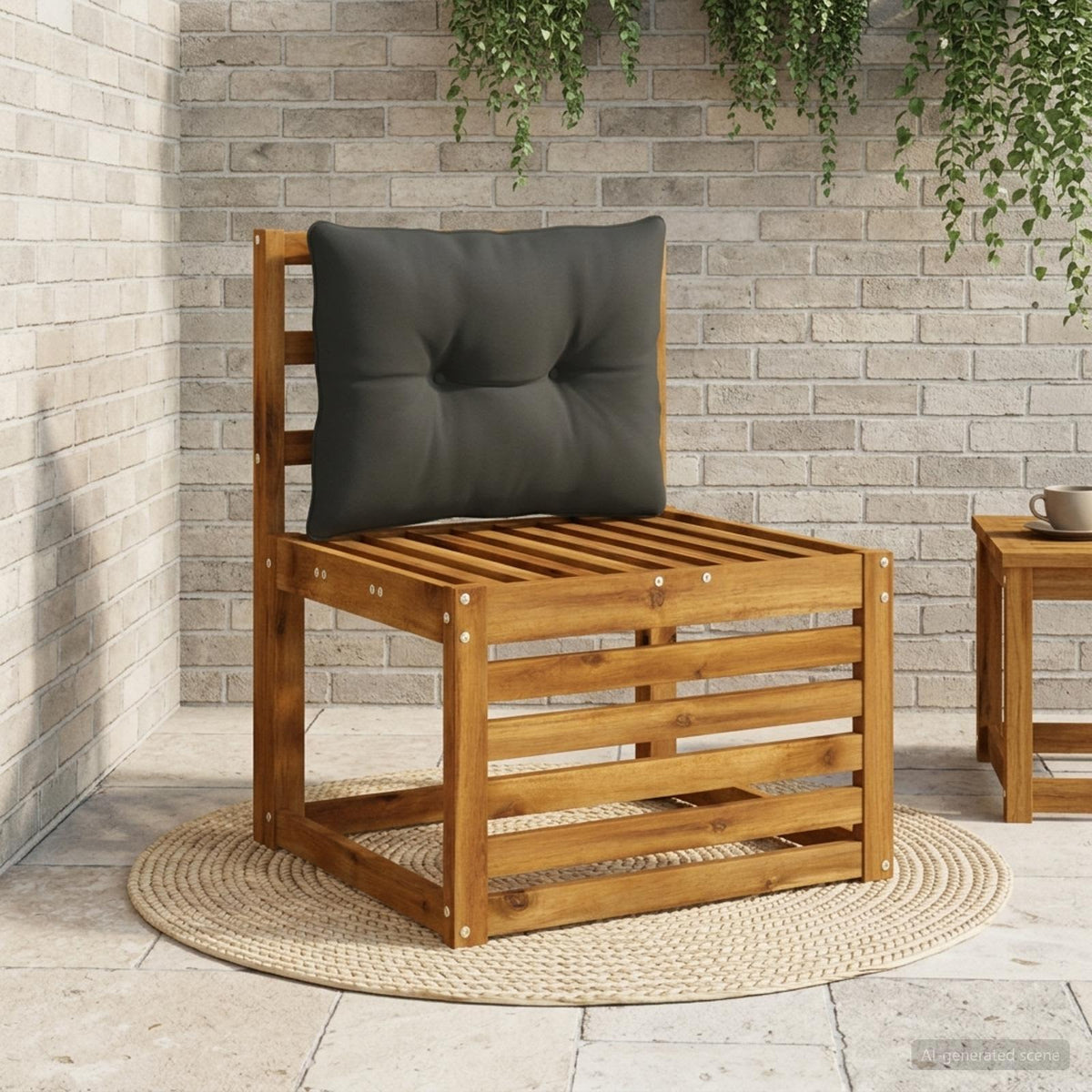 Μαξιλάρι πλάτης PUTTEN 100% Πολυεστέρας Μαύρο 50 x 40 x 10 cm