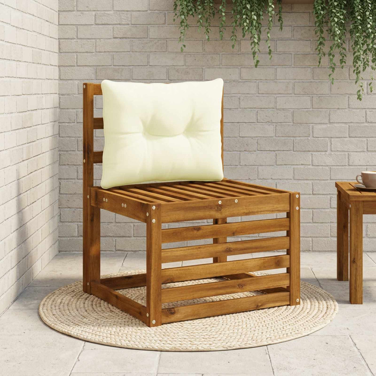 Μαξιλάρι πλάτης PUTTEN 100% Πολυεστέρας Κρεμ 50 x 40 x 10 cm